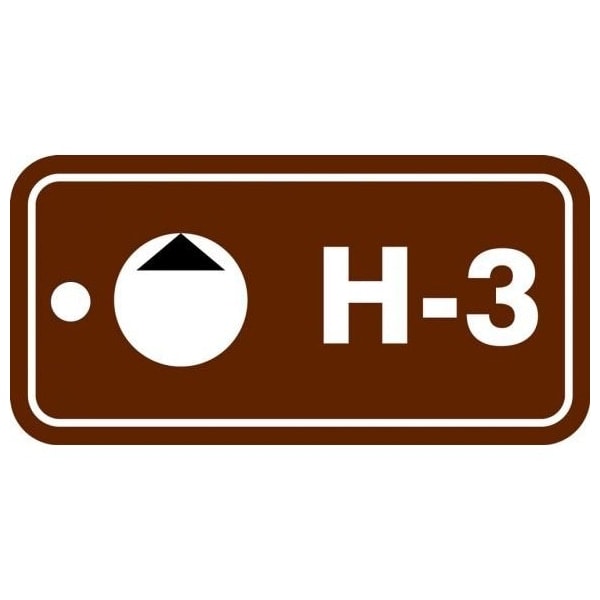 Accuform Energy Source ID Tag, H-3, 1.5inx3in, Adhesive Dura-Poly, 5PK TDF503XVM - main